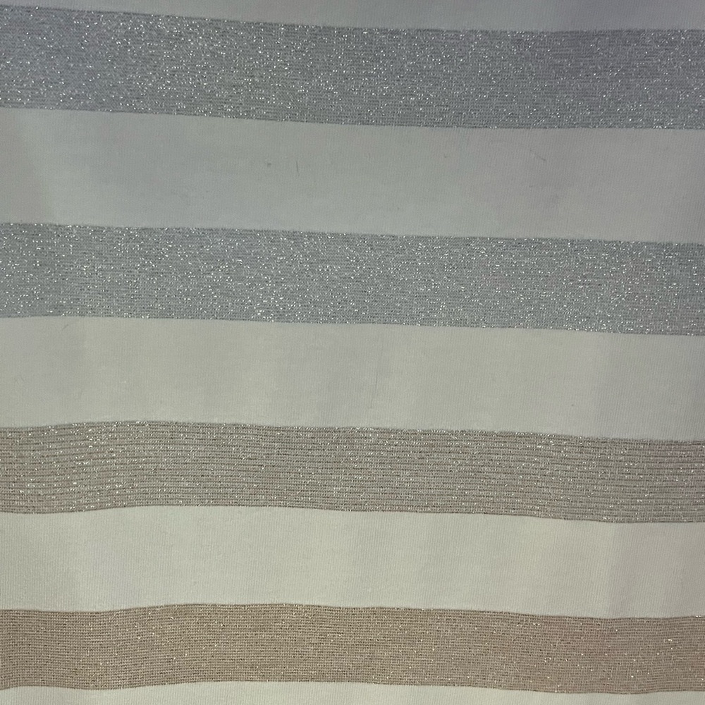 Talbots gold and silver striped top, Size L - Picture 4 of 4